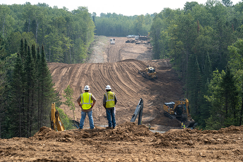 CASS CO, MN - 6 AUG 2021: Enbridge Line 3 Oil Pipeline